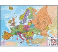 Carte murale (en anglais) - Europe politique - 165 x 120 cm | Maps International - Plastifiée