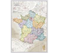 Carte murale - France administrative, style classique - 84 x 119 cm | Maps International
