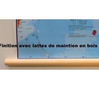 Carte murale plastifiée avec lattes de maintien en bois - Europe politique (en anglais) - 165 x 120 cm | Maps International