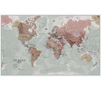 Carte murale plastifiée (en anglais) - Monde politique "executif " - 1/30M (136 x 84 cm) | Maps International