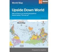 Carte murale pliée - Monde politique upside down (anglais) | Hema Maps