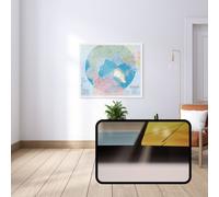 Carte murale - Région circumpolaire nord - 106 x 90 cm - Édition Premium | Ressources naturelles Canada - 106 × 90 cm (42 × 36 po) / Plexi (acrylique)