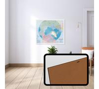 Carte murale - Région circumpolaire nord - 106 x 90 cm - Édition Premium | Ressources naturelles Canada - 106 × 90 cm (42 × 36 po) / Lamination sur support bois 3/8''