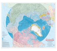 Carte murale - Région circumpolaire nord - 106 x 90 cm - Édition Premium | Ressources naturelles Canada - 76 × 63 cm (30 × 25 po) / Papier Photo Satin 240g