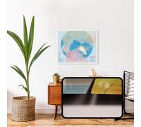 Carte murale - Région circumpolaire nord - 106 x 90 cm - Édition Premium | Ressources naturelles Canada - 76 × 63 cm (30 × 25 po) / Plexi (acrylique)