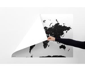 Carte murale repositionnable (adhésive, sans colle) - Le Monde (140 x 100 cm) | Palomar