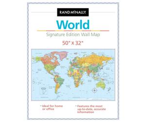 Carte murale - World, Signature Edition | Rand McNally