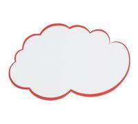 Carte nuage pour présentation, 420 x 250 mm, blanc