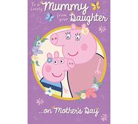 Carte officielle Peppa Pig pour la fête des mères de votre fille.
