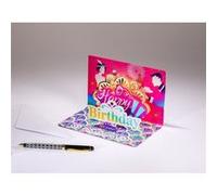 Carte Pop Up Mise en scène- Anniversaire Happy Birthday art déco G