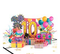 Carte pop-up numéro 1-100 - Carte de vœux d'anniversaire ou d'anniversaire 3D pour les célébrations de jalon, l'anniversaire de mariage Number 85