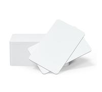Carte PVC Premium blanche 86 x 54 mm, pack de 100