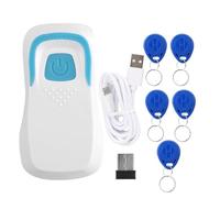 Carte RFID Bluetooth, Scanner de Code avec 5 Cartes 1000w 2000w Lecteur D'onduleur sans Fil Noir ID 125Khz (Blanc)