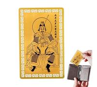 Carte Tai Sui 2026 en métal doré et cuivre, décoration d'intérieur, carte traditionnelle chinoise pour l'année du cheval chinois | Pour homme, femme, jeune, papa, épouse, mari, fils, fille,