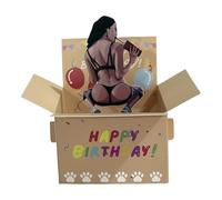 Cartes d'anniversaire - Carte de blague coquine, carte d'anniversaire, lettre pliable humoristique, message hilarant pour célébration | Lot de vœux surprise idéal pour les amis