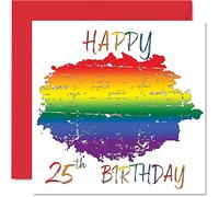 Cartes d'anniversaire LGBT 25 ans pour partenaire, Happy 25th Birthday