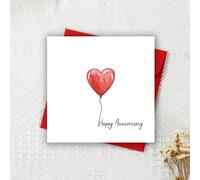 Cartes de ballons en forme de cœur aquarelle, cadeau amusant pour la Saint-Valentin, carte de Saint-Valentin, cartes d'anniversaire, cadeau de la Saint-Valentin amusant, pour la petite amie, le petit 