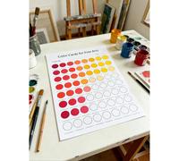 Cartes de couleurs professionnelles multiples, cartes de coloriage au crayon de couleur pour projets artistiques, comprenant des crayons de couleur, des stylos aquarelle, des marqueurs, des surligneur
