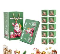 Cartes de Noël - Jeu de cartes de Noël dépliables | Tirelire Joyeux Noël comme idée cadeau Boîtes de rangement pour enfants, adultes, anniversaires (papier, 18,4 x 9,3 cm, spécification