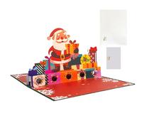 Cartes de Noël - Support de vœux Festif 3D 15 x 20 cm, Ensemble d'enveloppes en Papier pour Messages | Parfait pour célébrations d'hiver, Adultes, Adolescents, la famil