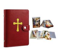Cartes de prière catholiques | Souvenir de dévotion à collectionner | Cartes catholiques de poche avec étui | Pour voyage, chambre à coucher, table de chevet, , amis, amateurs de collection