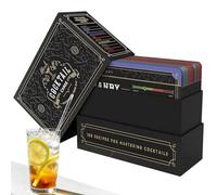 Cartes de recettes de cocktail, 100 recettes de boissons pour maîtriser les cocktails sous forme de carte flash de barman avec instructions de cocktail étape par étape et instructions vidéo pour les