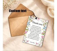 Cartes de remerciement personnalisées avec textes personnalisés & enveloppes assorties, cartes de notes cadeaux pour mariage, anniversaire, fête des mères, anniversaire de mariage, enterrement de vie 