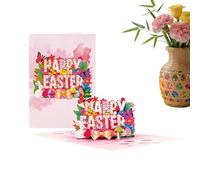 Cartes de vœux 3D, œuf de vacances 3D et lapin | Carte de vœux de Pâques | Pour amis, famille, épouse, mari, petite amie, mère, père, enseignants