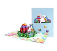 Cartes de vœux 3D, œuf de vacances et lapin, carte pop-up de Pâques pour mari, petite amie, mère, père, enseignants, amis, famille, épouse, célébration, fête, cadeau saisonnier, décoration
