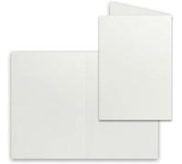 Cartes de vœux vierges B6 gris clair 12 x 17 cm, carton indéformable