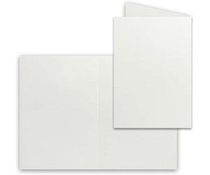 Cartes de vœux vierges B6 gris clair 12 x 17 cm, carton indéformable