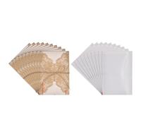 Cartes d'invitation de mariage - Carte d'invitation évidée | Cartes élégantes de style européen pour mariage, réception, douche nuptiale, fiançailles, fête d'anniversaire, facile à utiliser, histoire