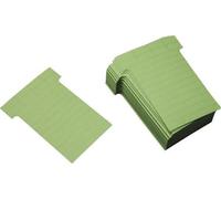 Cartes en T, format étroit, L60 x H85 mm, couleur pistache, lot de 100 pièces