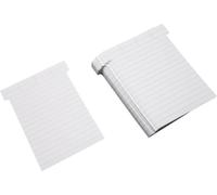 Cartes en T, larges, blanches / 58, 100 pièces