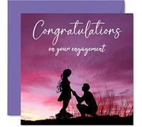 Cartes fiançailles pour couples - Silhouette fiançailles - Cadeau félicitations joyeux fiançailles carte félicitations carte félicitations bien faite carte vœux pour mariage mariage mariage