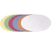 Cartes ovales Franken/UMZ 1119 04-11 x 19 cm, 130 g/m² - Jaune - Paquet de 500 500 Stück bleu clair