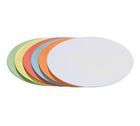 Cartes ovales Franken/UMZ 1119 04-11 x 19 cm, 130 g/m² - Jaune - Paquet de 500 500 Stück coloris assortis