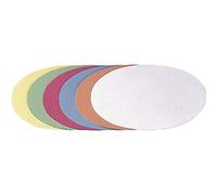 Cartes ovales Franken/UMZ 1119 04-11 x 19 cm, 130 g/m² - Jaune - Paquet de 500 500 Stück coloris assortis