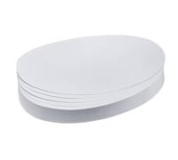 Cartes ovales Franken/UMZ 1119 04-11 x 19 cm, 130 g/m² - Jaune - Paquet de 500 500 Stück weiß