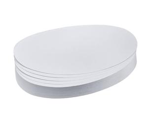Cartes ovales Franken/UMZ 1119 04-11 x 19 cm, 130 g/m² - Jaune - Paquet de 500 500 Stück weiß