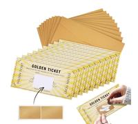 Cartes postales, cartes de vœux【10pcs】 Carte à gratter Golden Ticket【Sac】 Remarque de commande : 10 ensembles par paquet