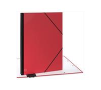 Carton à dessin A2- ACROPAQ- Rouge - 52 x 72 cm- Fermeture élastique- Dos extensible- Certifié FSC