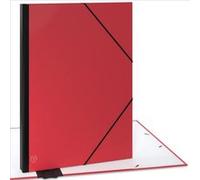 ACROPAQ Carton à dessin A2-52 x 72 cm, XXL Grand, Avec fermeture élastique, Dos extensible pour plus d'espace - Rouge