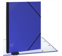 Carton à dessin A3 - ACROPAQ - 34 x 45 cm - Élastique - Dos extensible - Bleu
