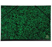 Exacompta Carton à dessin Annonay – Élastiques, dos toilé – 32 x 45 cm (A3) – Vert