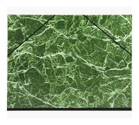 Carton à dessin exacompta papier marbré vernis raisin dos toilé renforcé fermeture élastique 52x67cm vert
