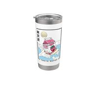 Carton de lait aux fraises Great Waves Anime Kawaii Esthétique Gobelet isotherme en acier inoxydable double paroi