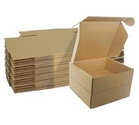 Cartons en carton ondulé, dimensions 150x150x50 mm, pour l'expédition et le stockage, lot de 10 pièces