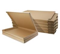 Cartons en carton ondulé pour l'expédition de lettres, dimensions 280 x 185 x 20 mm, lot de 10