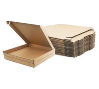Cartons en carton ondulé pour l'expédition, dimensions 200 x 200 x 20 mm, pour envoi postal, lot de 25 pièces